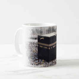 Caneca De Café Santo Kaaba, Masjid Al Haram, ilustração da aquare