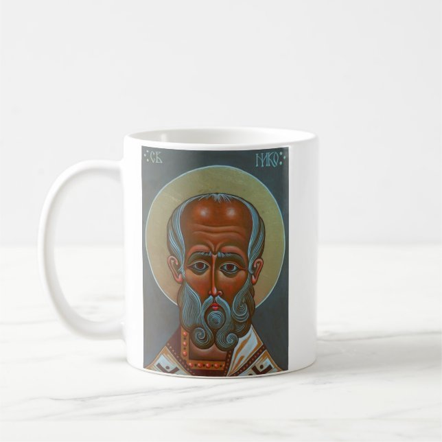 Caneca De Café Santo Nicholas, o Trabalhador-Maravilha (Esquerda)