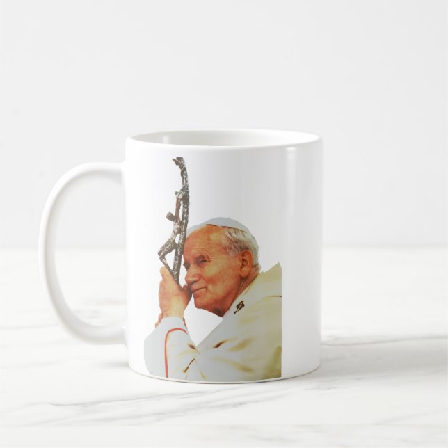 Caneca De Café Santo Papa João Paulo II (Esquerda)