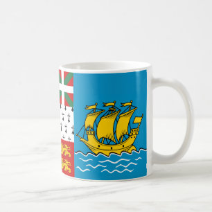 Caneca De Café Santo Pierre e Miquelon Bandeira Cerâmica Café Mug