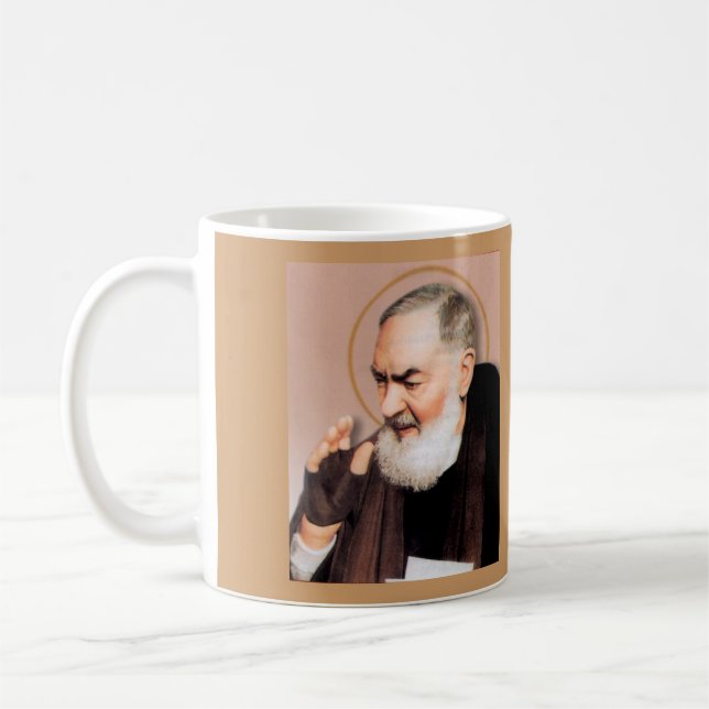 Caneca De Café Santo Pio, Mística Católica (Esquerda)