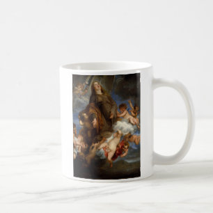 Caneca De Café Santo Rosáalia que intercede para Praga-golpeado
