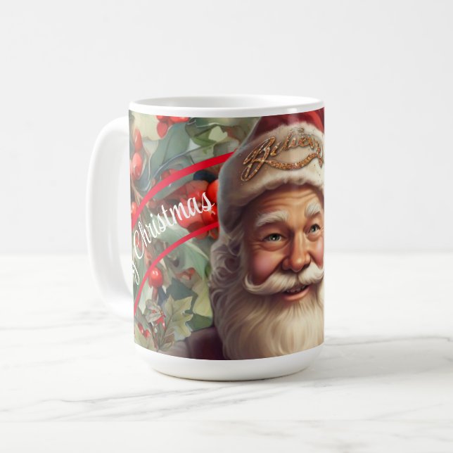 Caneca De Café Santo Santa Claus Nicholas Natal (Frente Esquerda)