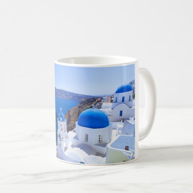 Caneca De Café Santorini (Frente Esquerda)
