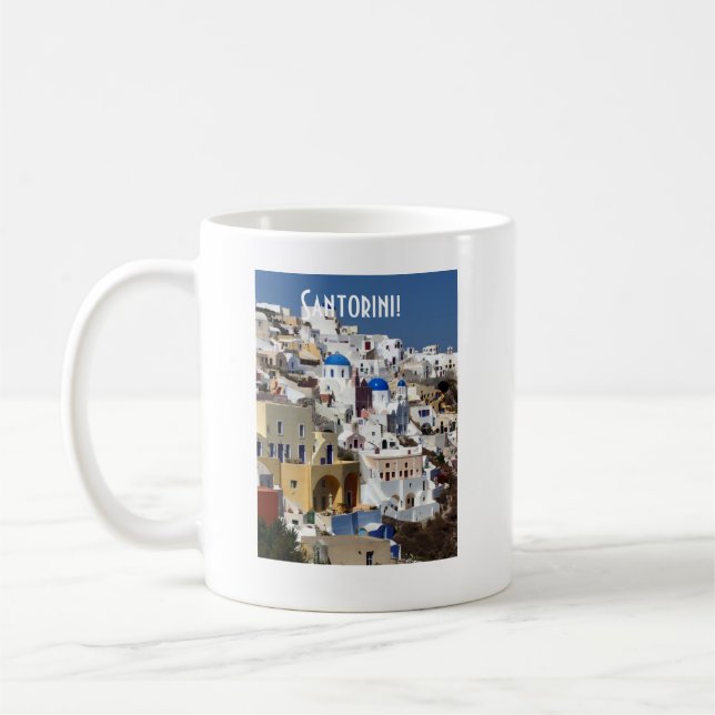 Caneca De Café Santorini, piscina (Esquerda)