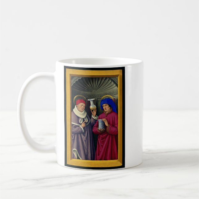 Caneca De Café Santos Cosme e Damião Padroeiros da Saúde (Esquerda)