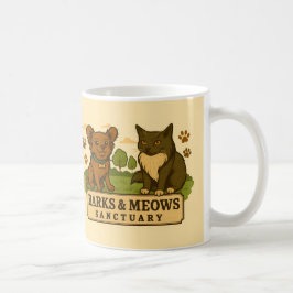 Caneca De Café Santuário de latidos e Programas