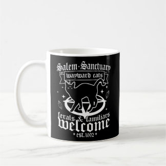 Caneca De Café Santuário De Witch Salem Para Gatos Negros Wayward