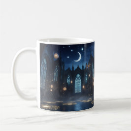 Caneca De Café Santuário Gótico Celestial - Uma Noite Mística