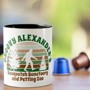 Caneca De Café Santuário Sasquatch Engraçado Personalizado