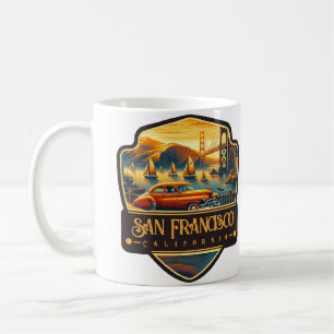 Caneca De Café São Francisco, Califórnia   Antigo