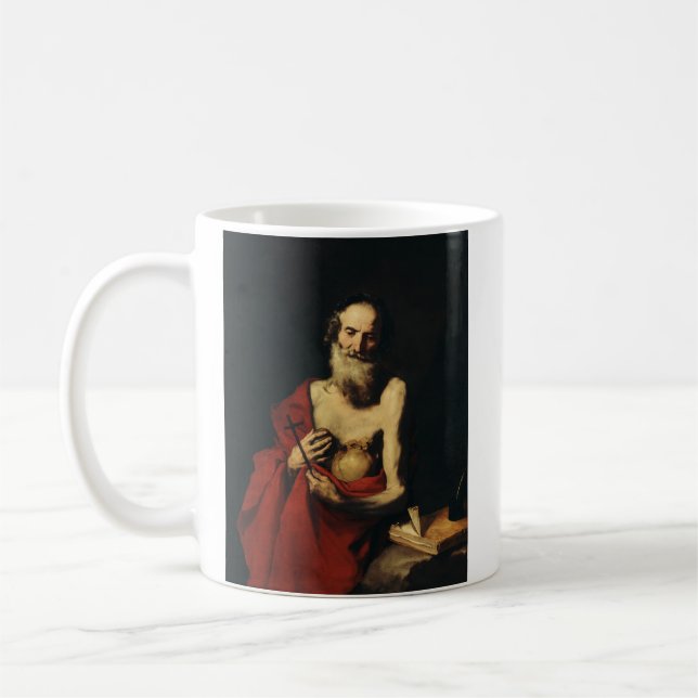 Caneca De Café São Jerônimo por Jusepe de Ribera (Esquerda)
