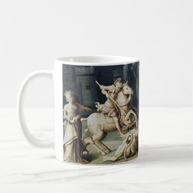 Caneca De Café São Jorge e o Dragão Grande Mártir (Esquerda)