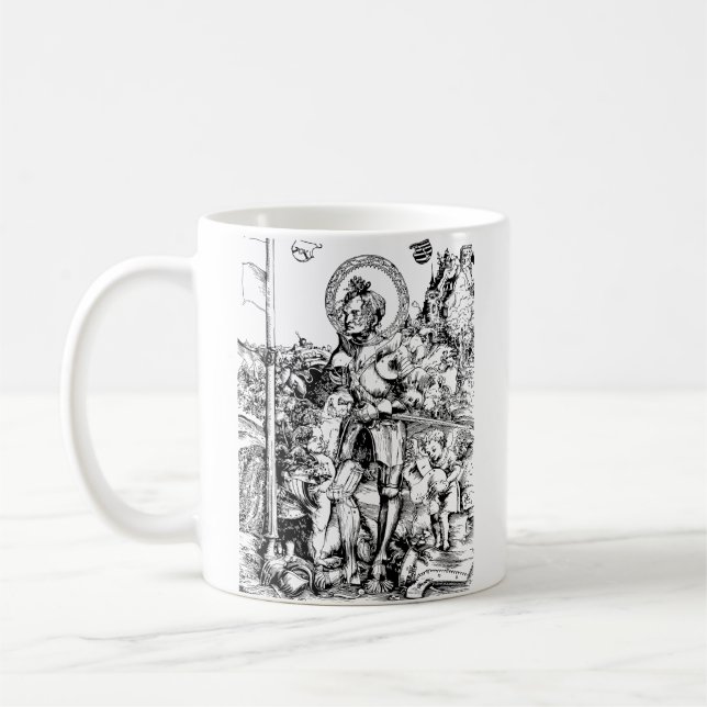 Caneca De Café São Jorge e o Dragão Grande Mártir (Esquerda)
