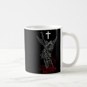 Caneca De Café São Miguel Arcanjo Derrotando Satanás