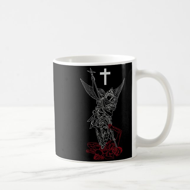 Caneca De Café São Miguel Arcanjo Derrotando Satanás (Direita)