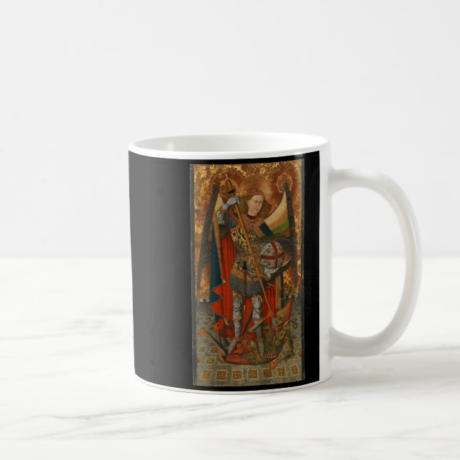 Caneca De Café São Miguel Arcanjo Derrotando Satanás Cristo (Direita)