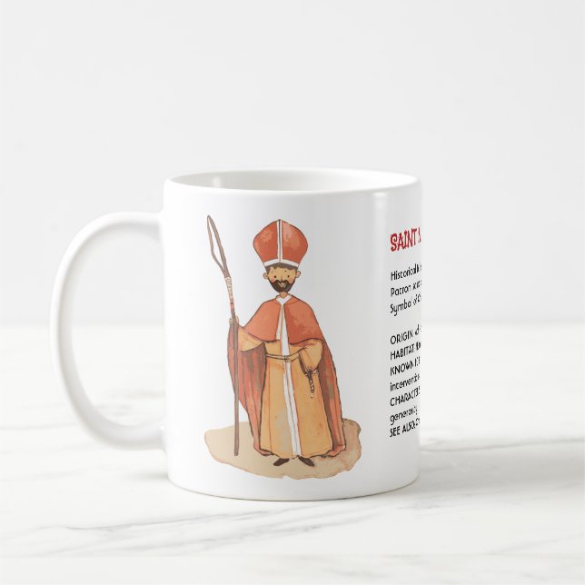 Caneca De Café São Nicolau: Ícone de Caridade e Presente Históric (Esquerda)