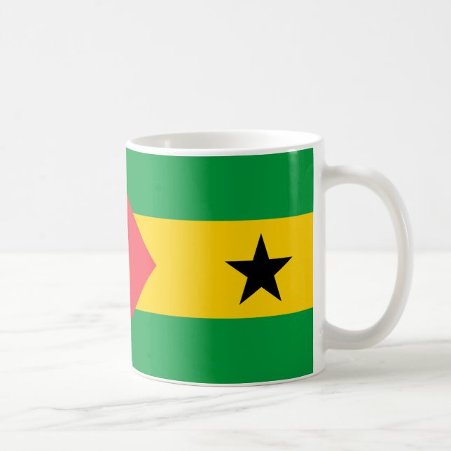 Caneca De Café São Tomé e Príncipe Bandeira Cerâmica Café Mug (Direita)
