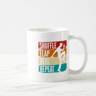 Caneca De Café Sapateado, Shuffle Flap Heel Repetir, Sapateador