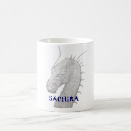 Caneca De Café Saphira o dragão azul