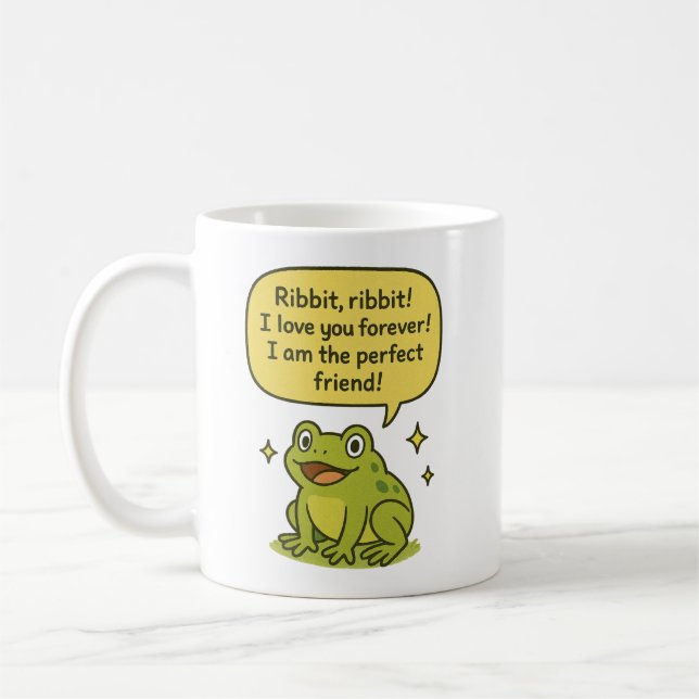 Caneca De Café Sapo Amigo Perfeito (Esquerda)