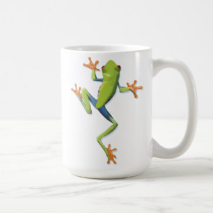 Caneca De Café Sapo anfíbio-verde
