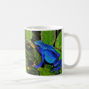 Caneca De Café Sapo azul Dendrobates Azureus do dardo do veneno