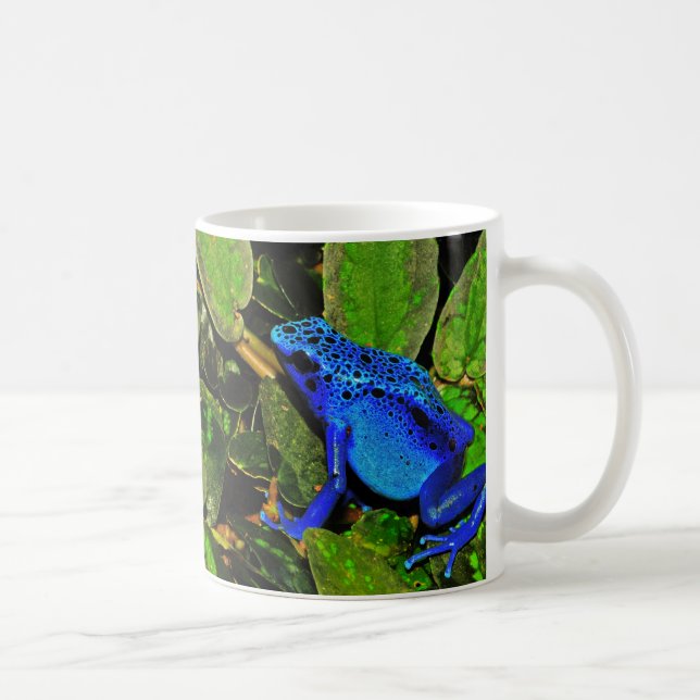 Caneca De Café Sapo azul Dendrobates Azureus do dardo do veneno (Direita)