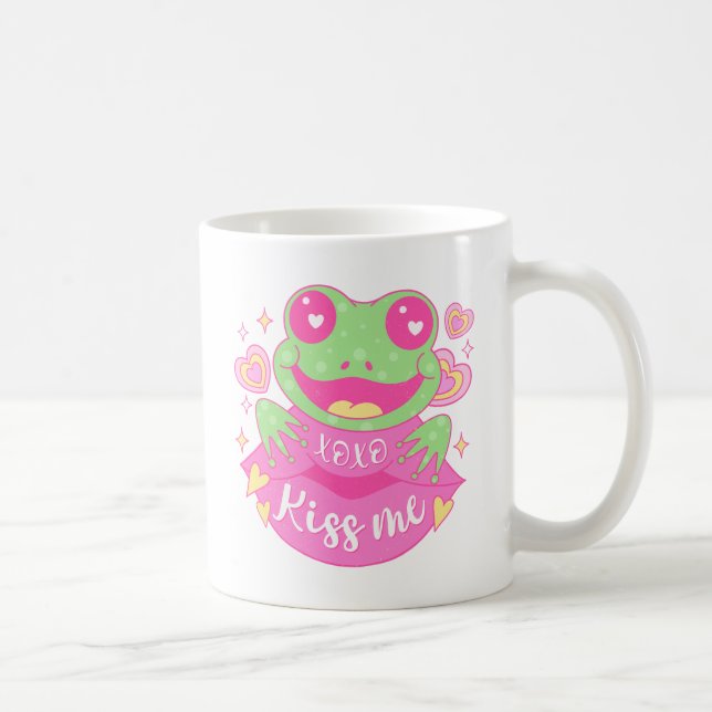 Caneca De Café Sapo Beijo-Me Bonito - Xoxo (Direita)