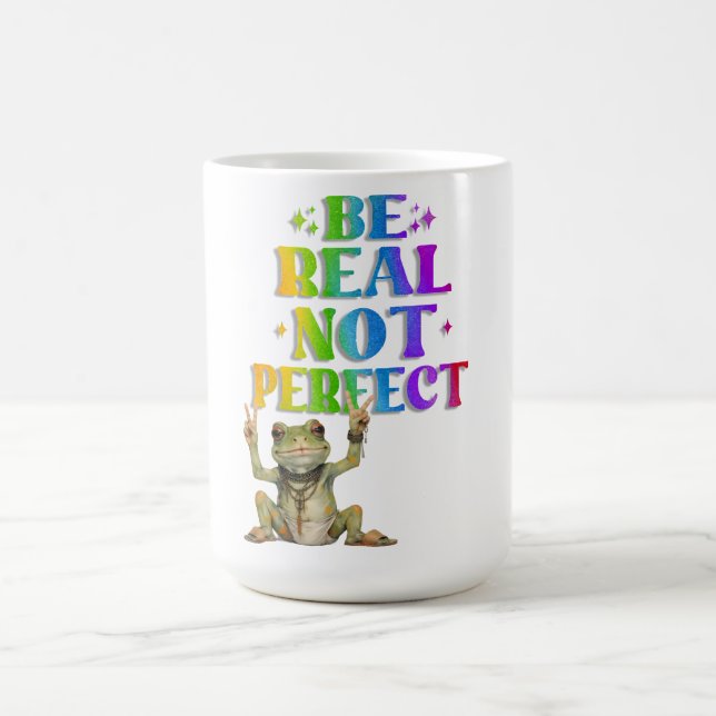 Caneca De Café Sapo boêmio positivo Hippie  (Centro)