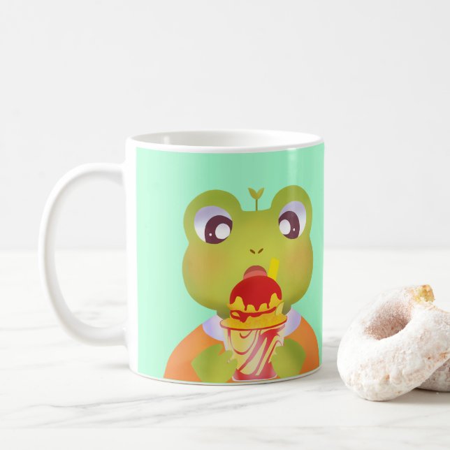 Caneca De Café Sapo bonito Mangoneadas (Com Donut)