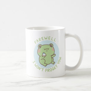 Caneca De Café Sapo Chorando Adeus Não Esquecerei Você Tchau
