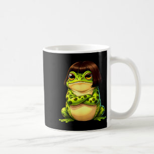Caneca De Café Sapo com corte de cabelo bob meme engraçado e excê