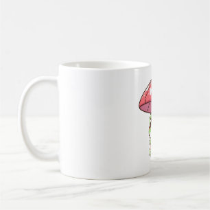 Caneca De Café Sapo com Guarda-chuva de Cogumelo