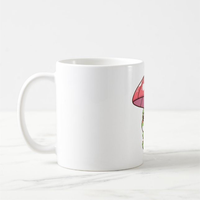 Caneca De Café Sapo com Guarda-chuva de Cogumelo (Esquerda)