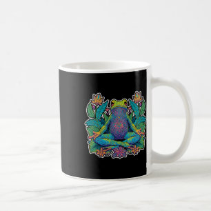 Caneca De Café Sapo de Ioga Meditar Pose Zen Lance Stretch