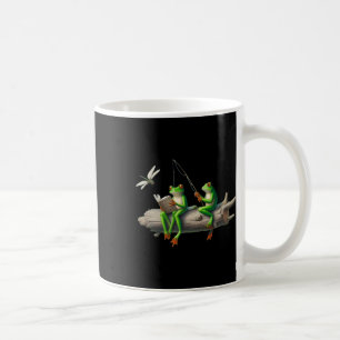 Caneca De Café Sapo de Quatro Pernas Em Um Tronco Pesca de Sapo L