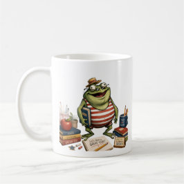 Caneca De Café Sapo de Volta às Aulas PNG, Decoração de Sala de A