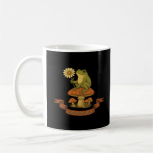 Caneca De Café Sapo do Jardim Fairycore Cottagecore Sapo