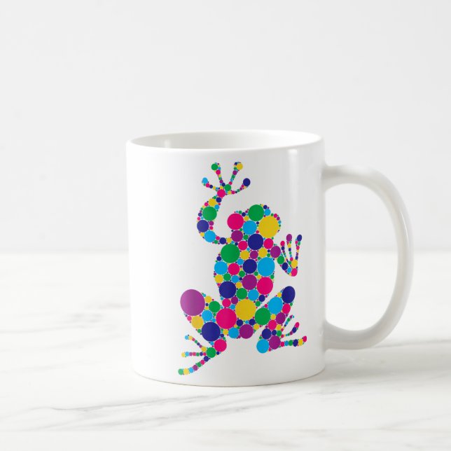 Caneca De Café Sapo Engraçado Amadurece Bolinhas Arte Estudante F (Direita)