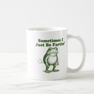 Caneca De Café Sapo Engraçado Às Vezes Eu Estou Soltando Pum Vint