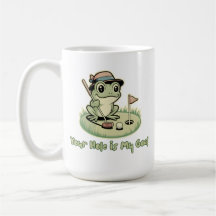 Sapo Engraçado de Golfe - Seu Buraco é Meu Objetiv