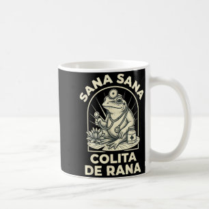 Caneca De Café Sapo Engraçado Sana Sana Colita De Rana Mexicano F
