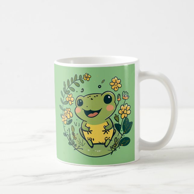 Caneca De Café Sapo Feliz (Direita)