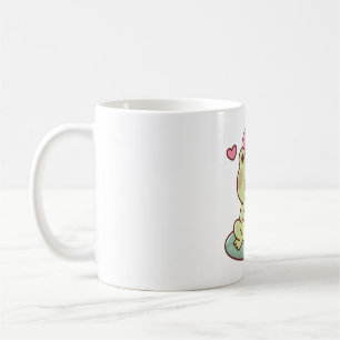 Caneca De Café Sapo Fofo Lambendo Sorvete
