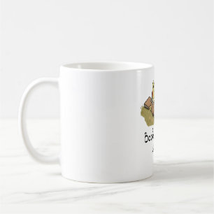 Caneca De Café Sapo Fofo Lendo - Livros São Minha Terapia
