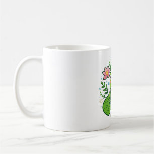 Caneca De Café Sapo Fofo Lírio Kawaii Animal