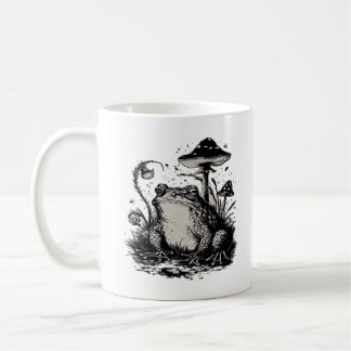 Caneca De Café Sapo Goblincore Design Clássico Minimalista