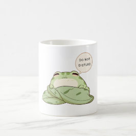 Caneca De Café Sapo Kawaii de Não Perturbe Dormente
